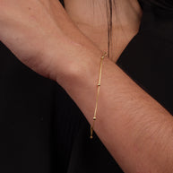 PULSERA VENECIANA 0.5MM CON BALIN 2MM