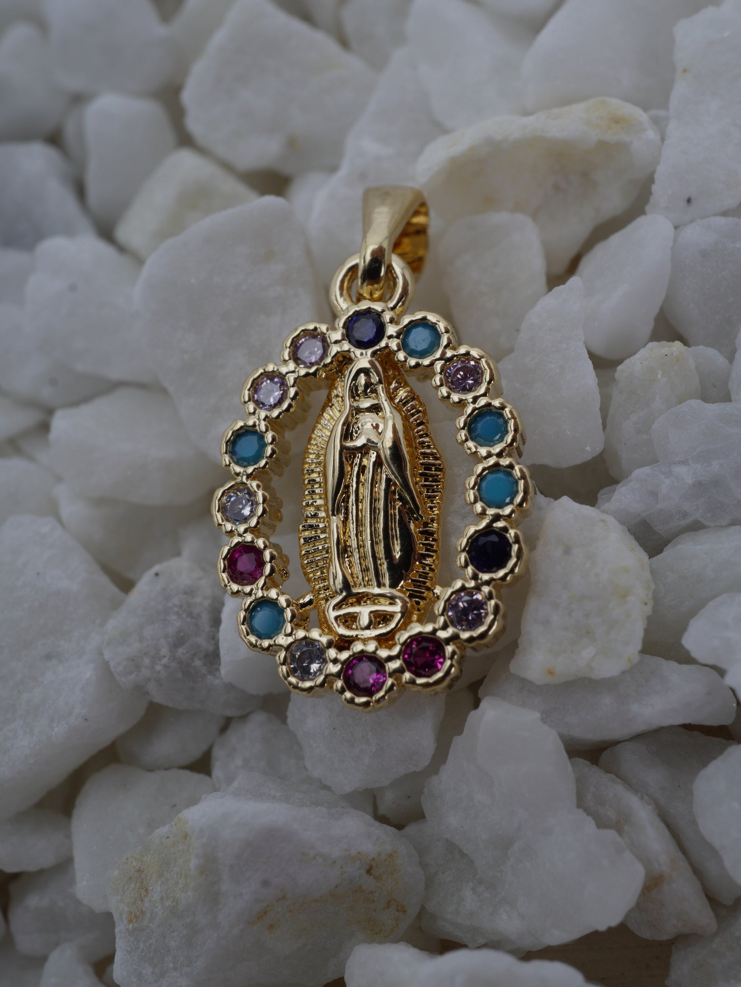 DIJE CIRCON COLORES CENTRO VIRGEN GUADALUPE