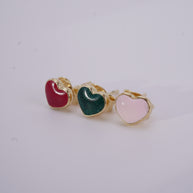 TOPO CORAZON ROSA, VERDE Y ROJA