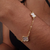 PULSERA VAN CLEEF NEGRA, VERDE Y BLANCA