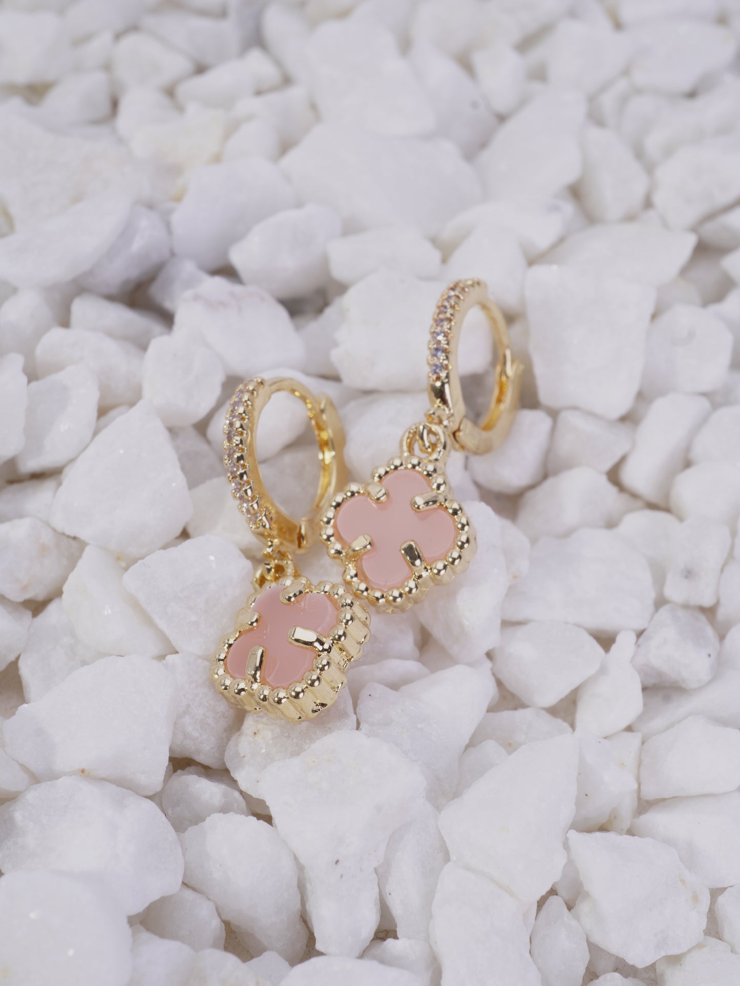 CANDONGAS VAN CLEEF ROSA Y VERDE