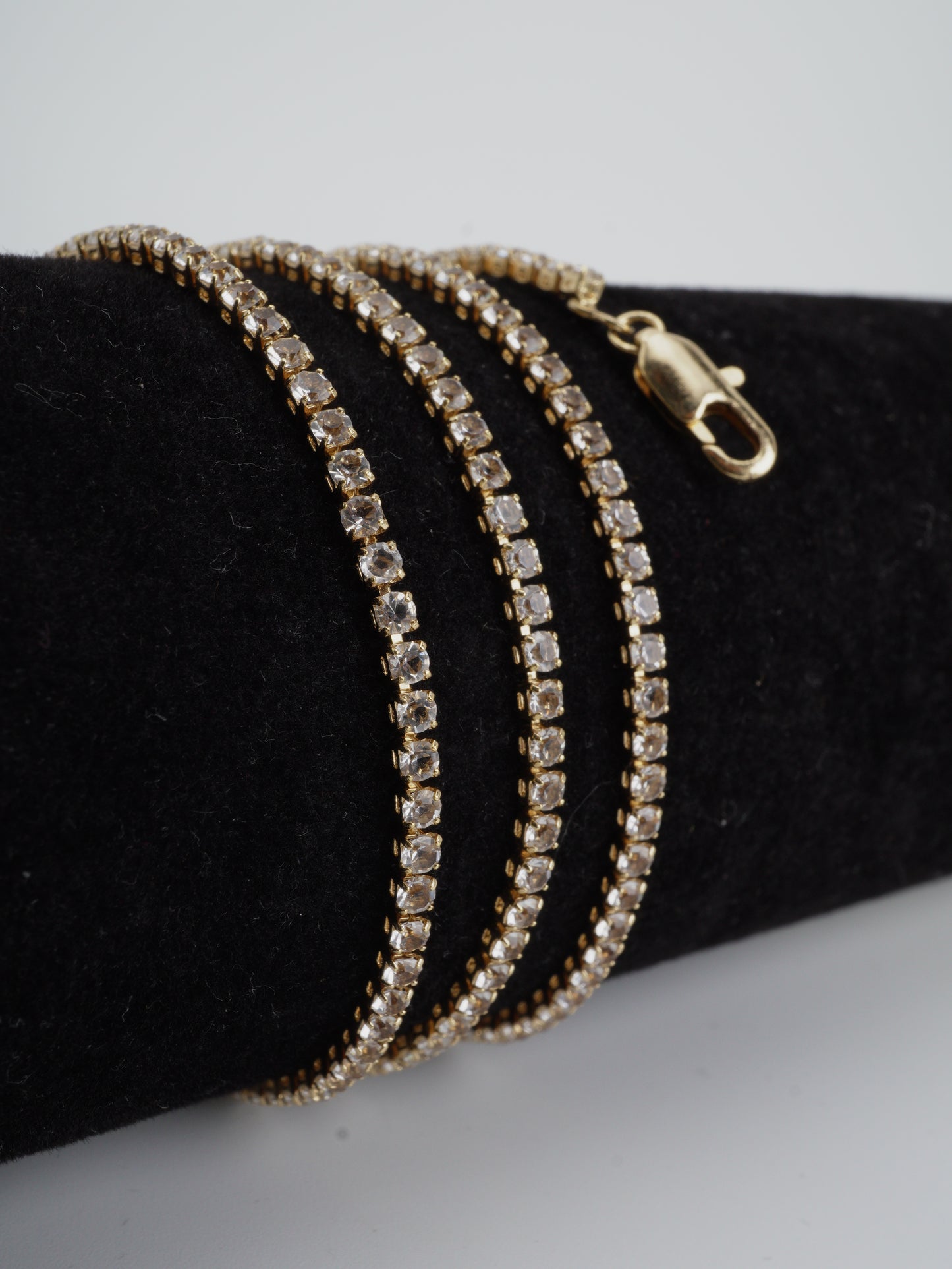 CADENA TENIS 60CM CIROCN BLANCO 2MM