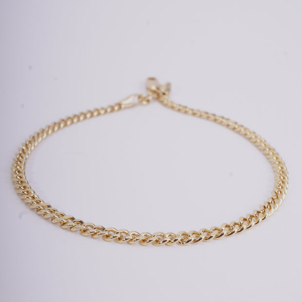 PULSERA 3MM CUBANA 20CM