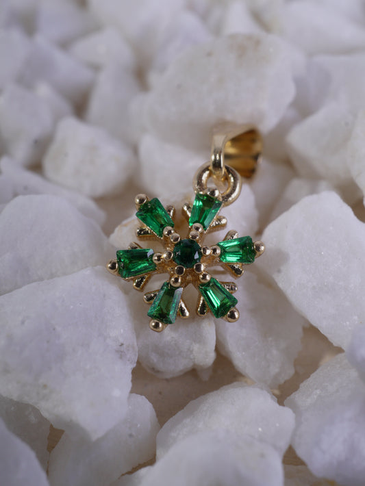 DIJE COPONIEVE CON CIRCON VERDE