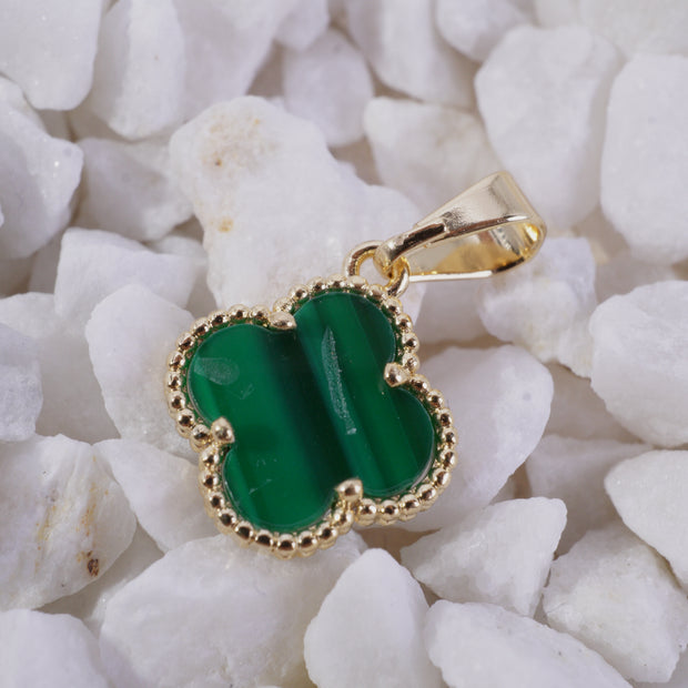 DIJE VAN CLEEF VERDE Y NEGRO PEQUEÑO