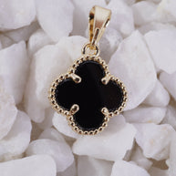 DIJE VAN CLEEF VERDE Y NEGRO PEQUEÑO
