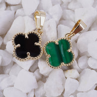 DIJE VAN CLEEF VERDE Y NEGRO PEQUEÑO