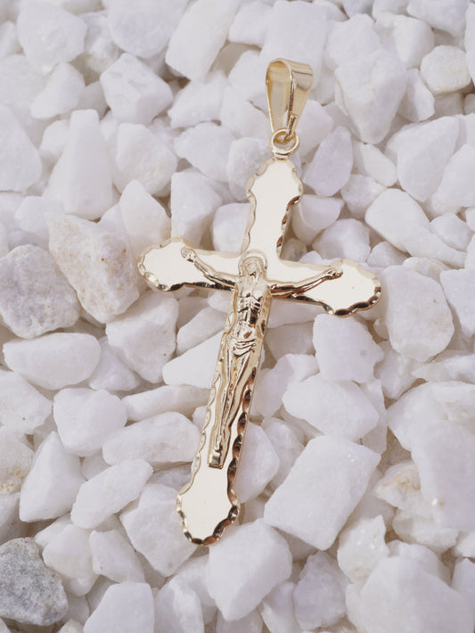 DIJE CRUZ CRISTO CENTRO LISO GRANDE