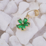 DIJE MINI FLOR CIRCON VERDE