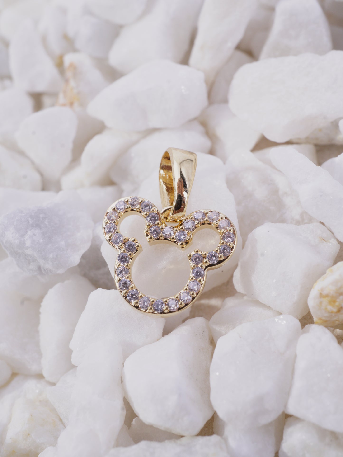 DIJE MICKEY SILUETA CON CIRCON