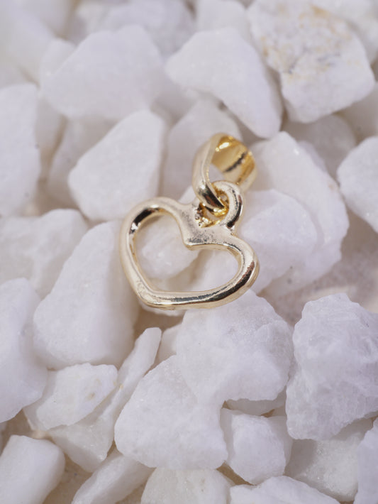 DIJE CORAZON PEQUEÑO SILUETA LISA