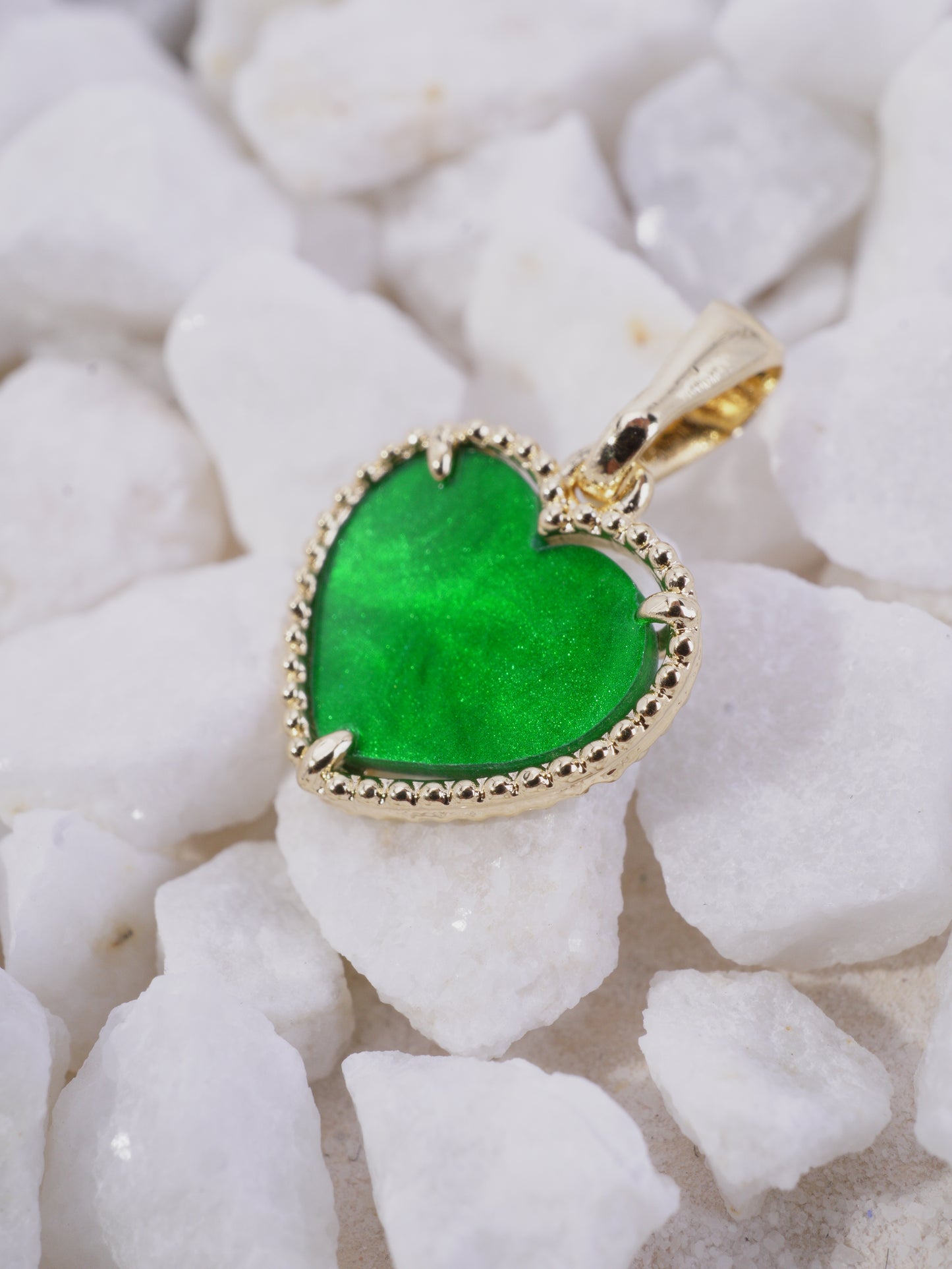 DIJE CORAZON BORDE DIAMANTADO B,V,N,T