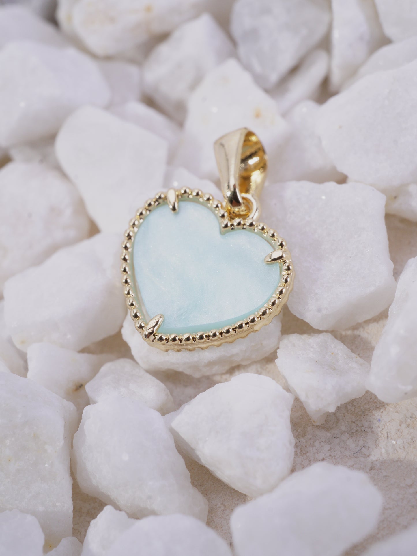 DIJE CORAZON BORDE DIAMANTADO B,V,N,T