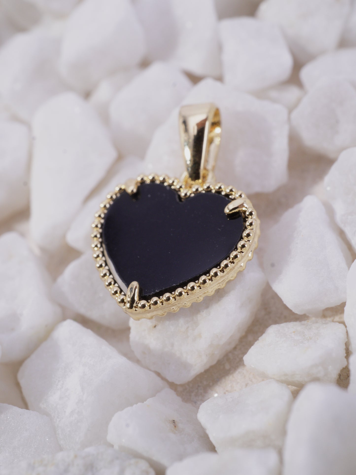 DIJE CORAZON BORDE DIAMANTADO B,V,N,T