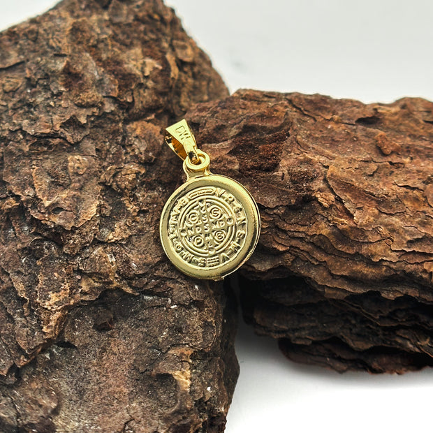 DIJE MEDALLA SAN BENITO PEQUEÑA
