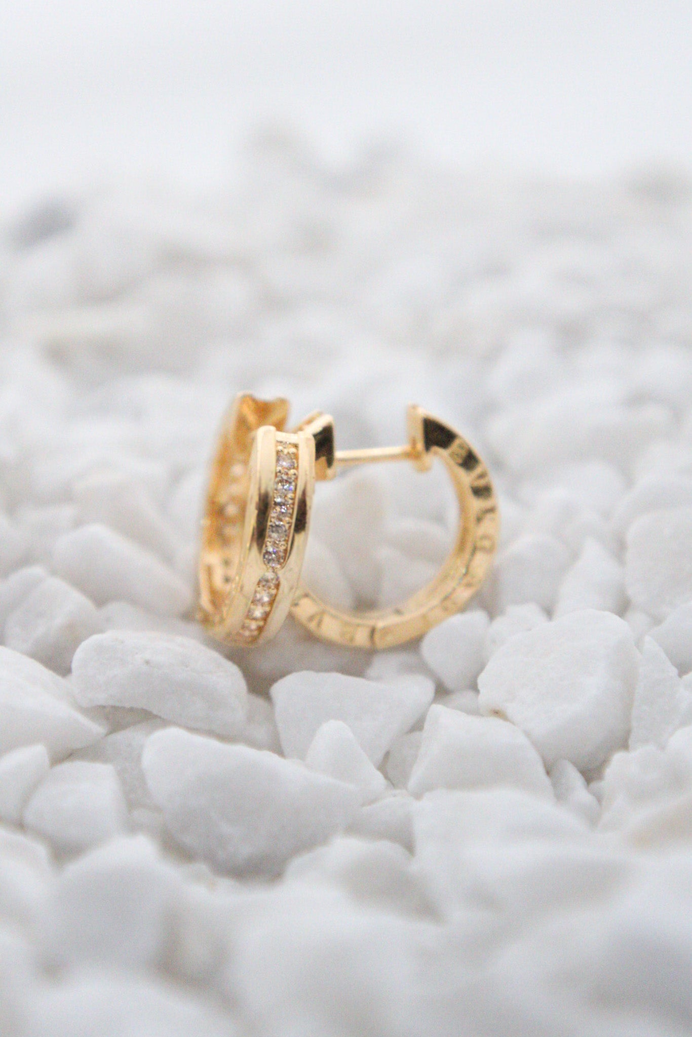 CANDONGAS BVLGARI 1,2CM CIRCON BLANCO