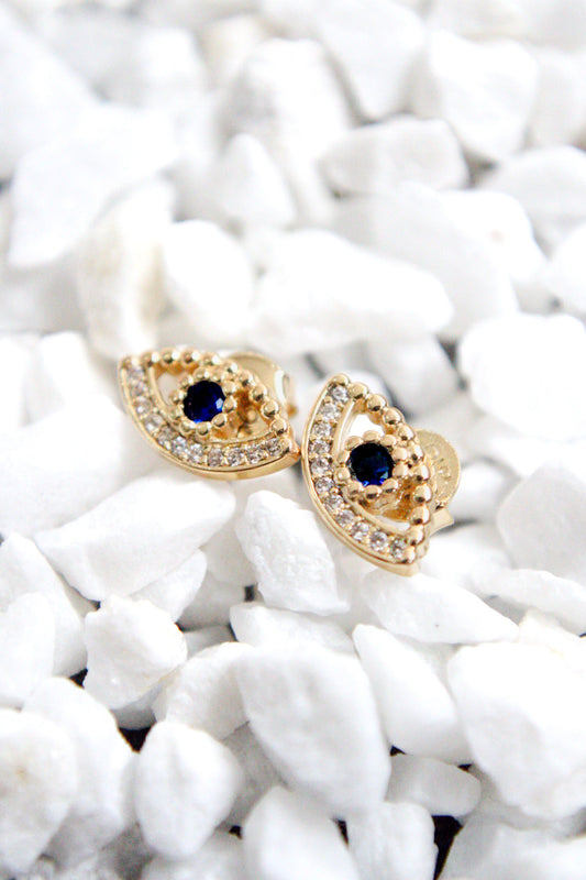 TOPO OJO TURCO CIRCONES OJO AZUL