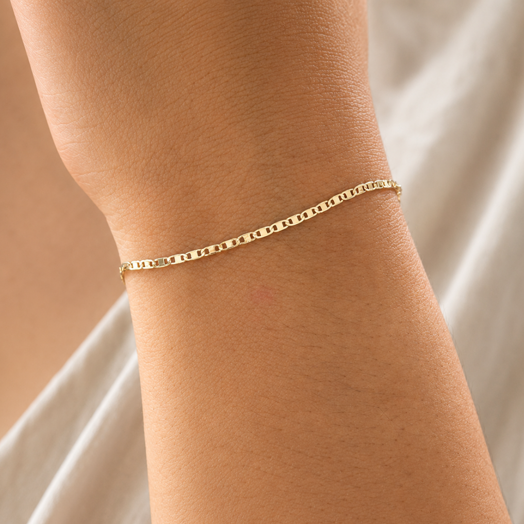 PULSERA ESCALERA ESPEJO 17CM 2MM DM