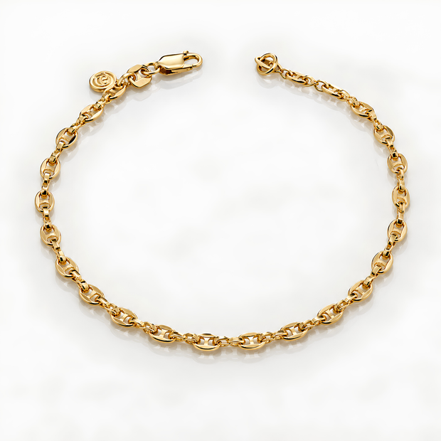 PULSERA ANCLA 19CM 3MM DM