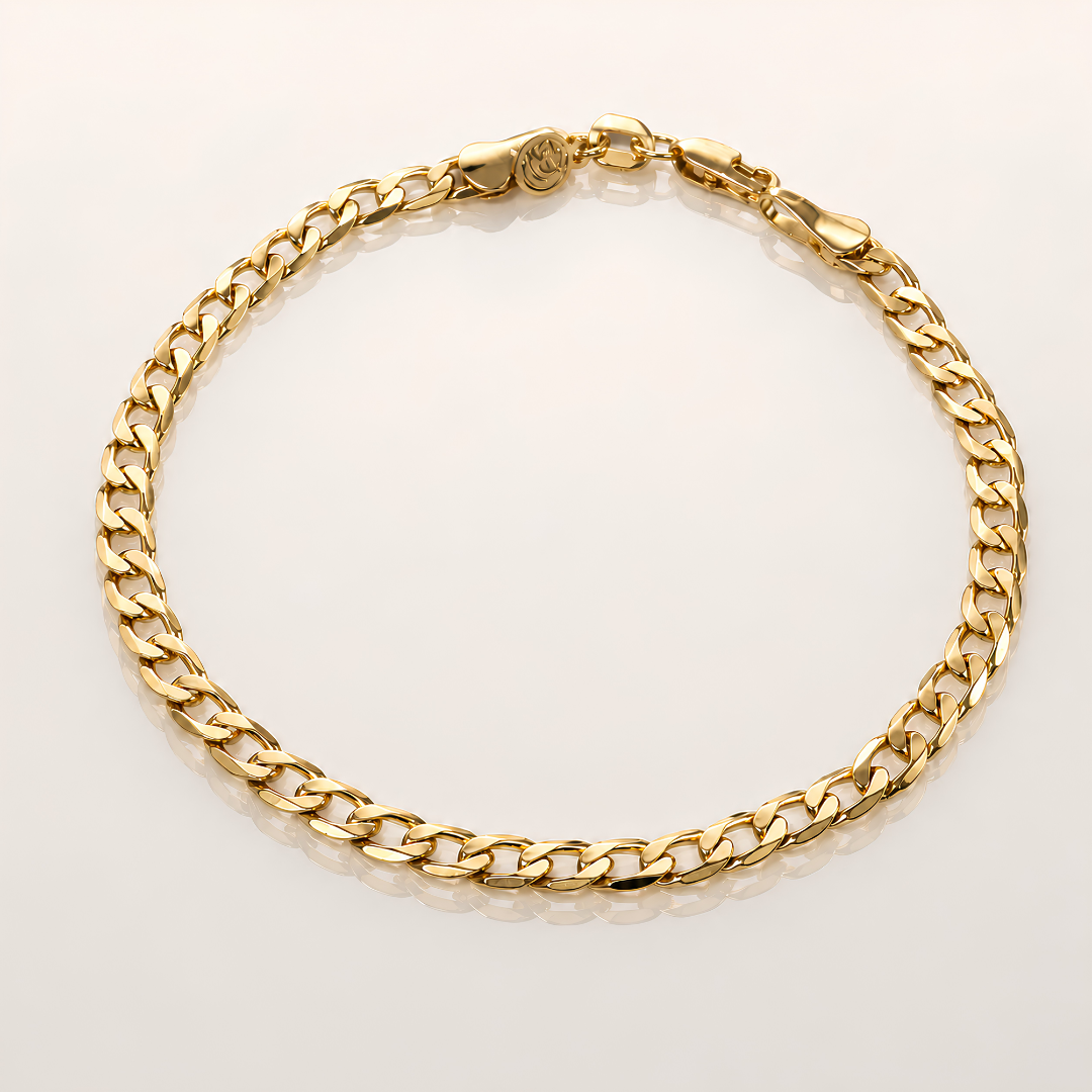 PULSERA CUBANA 19CM 4MM DM