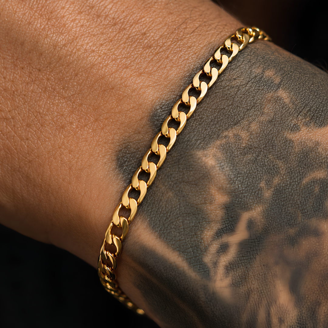 PULSERA CUBANA 19CM 4MM DM