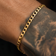 PULSERA CUBANA 19CM 4MM DM