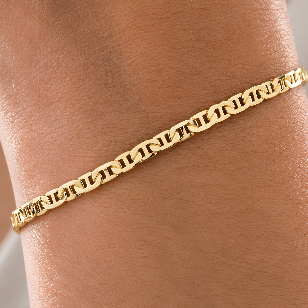 PULSERA ESCALERA PLANA 17CM 3.5MM DM
