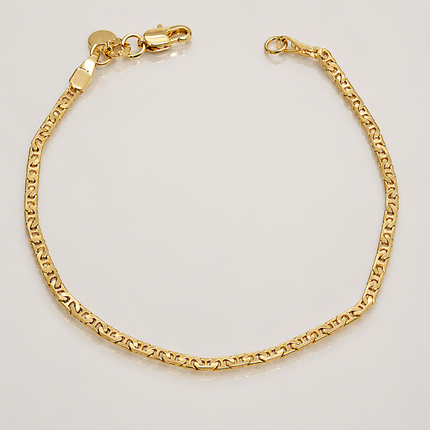 PULSERA ESCALERA PLANA 19CM 2MM DM