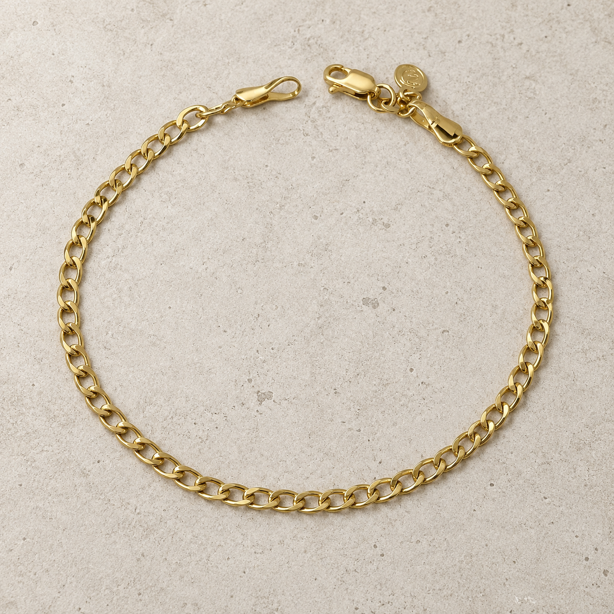 PULSERA CUBANA 19CM 3MM DM