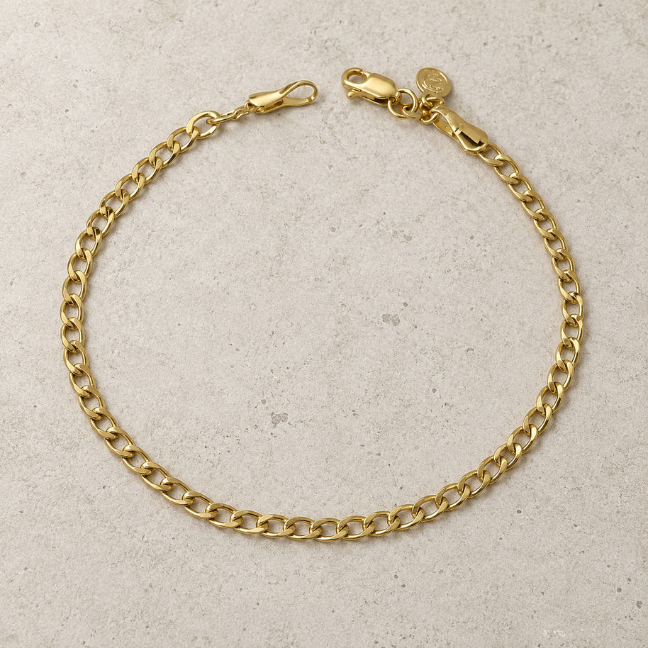 PULSERA CUBANA 19CM 3MM DM