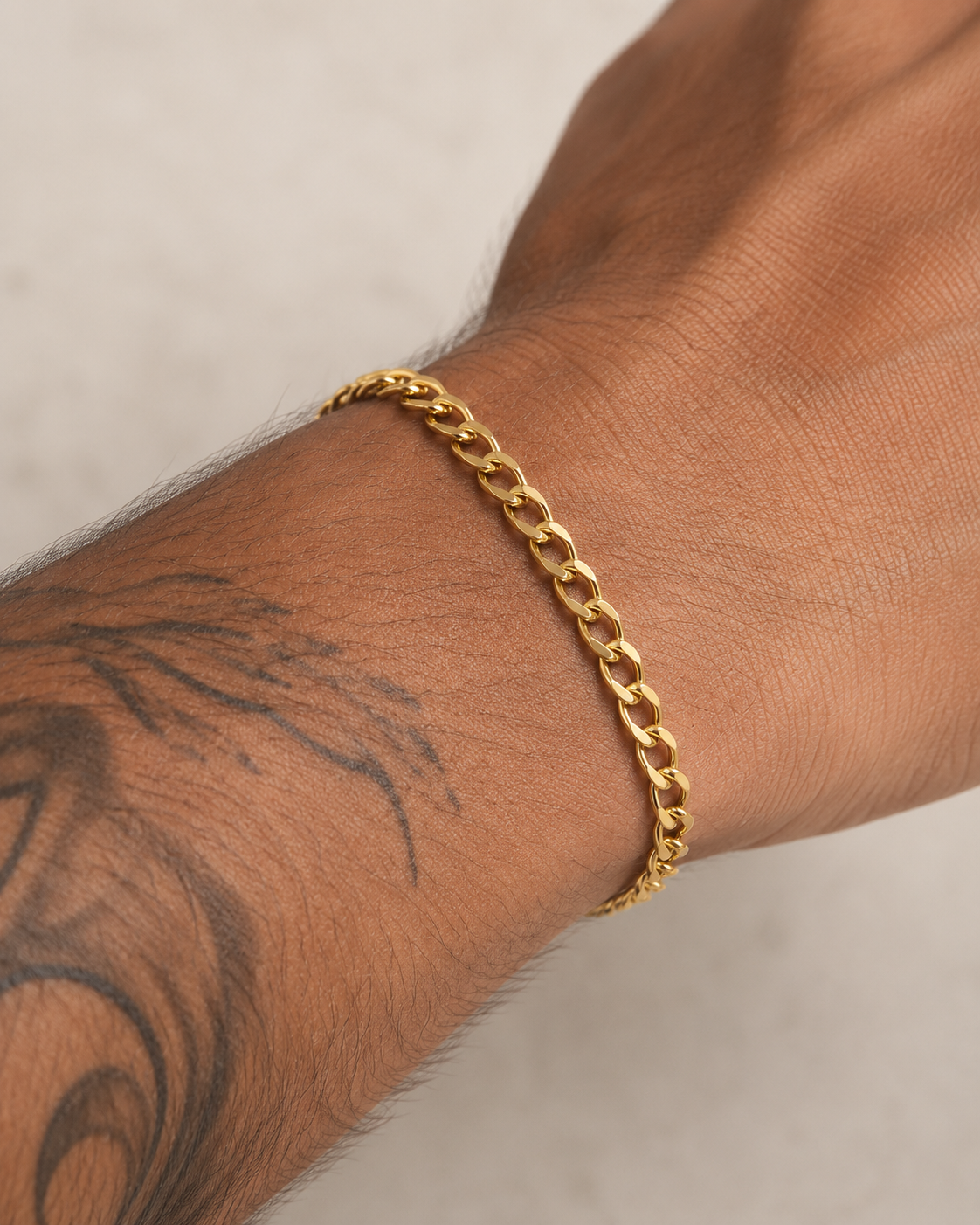 PULSERA CUBANA 19CM 3MM DM