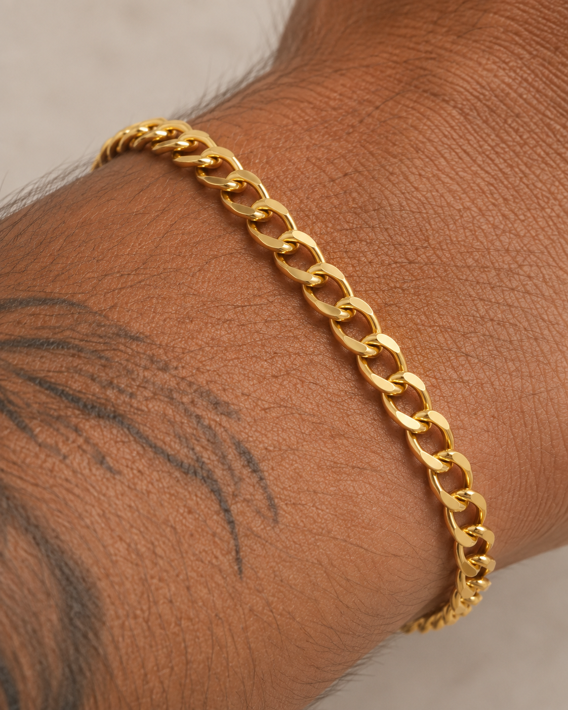 PULSERA CUBANA 19CM 3MM DM