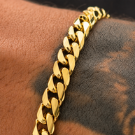 PULSERA CUBANA MACIZA TIPO MÓNACO