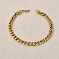 PULSERA CUBANA MACIZA TIPO MÓNACO