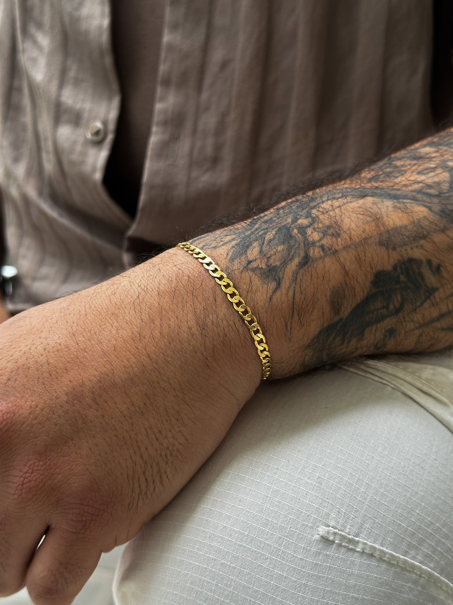 PULSERA CUBANA  3,5MM 18CM Y 20 CM