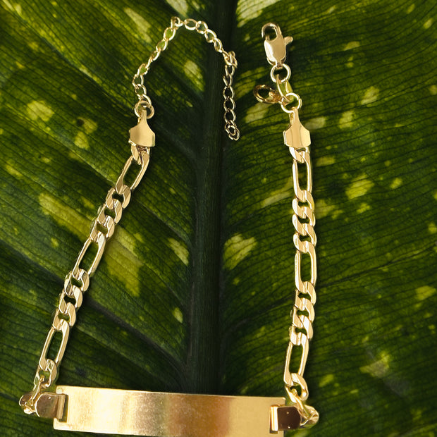 PULSERA PLACA ADULTO TRES POR UNO