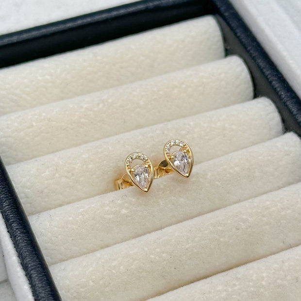 TOPO GOTA DIAMANTE Y CIRCONES BLANCOS DM