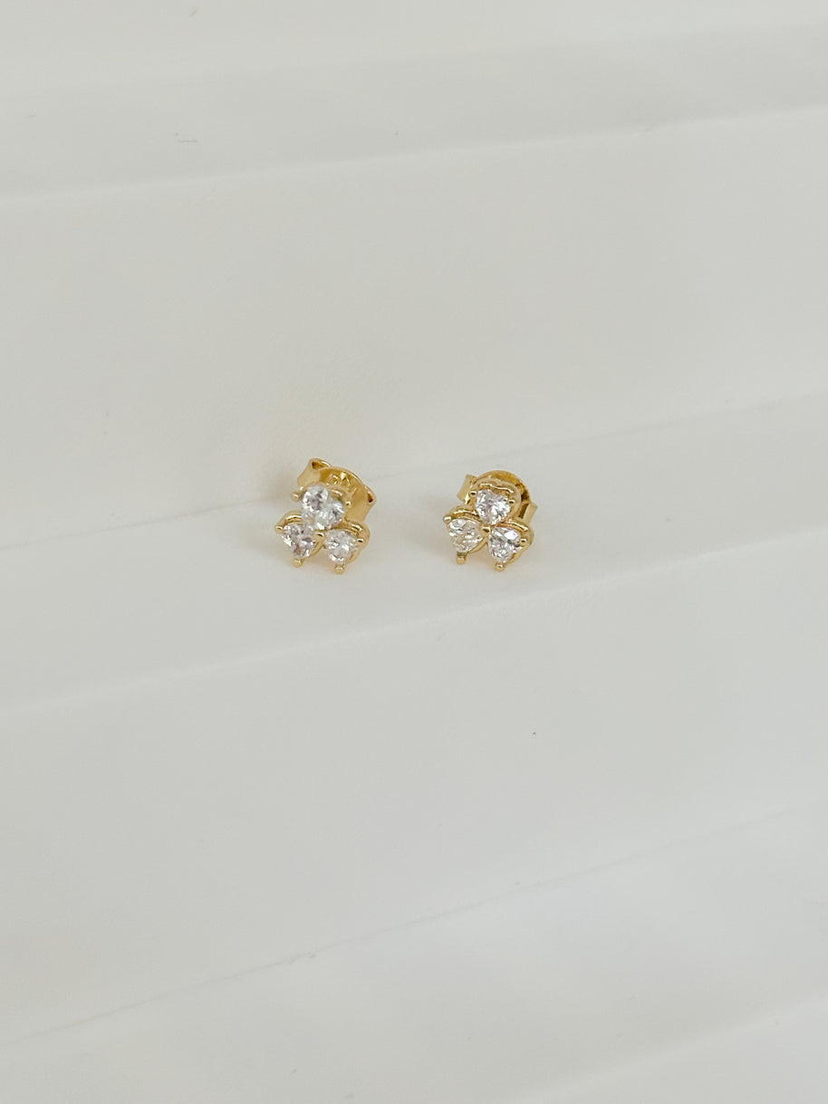 TOPO TRIPLE CORAZONES CIRCON BLANCO DM