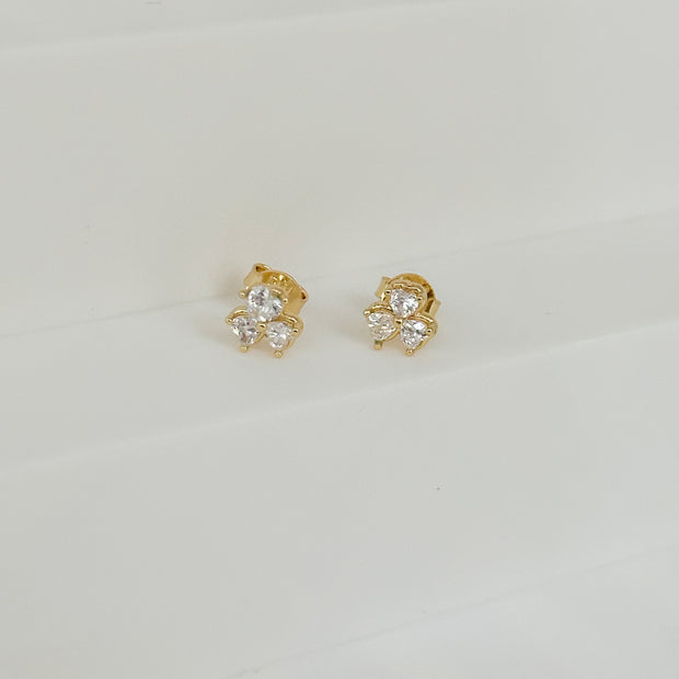 TOPO TRIPLE CORAZONES CIRCON BLANCO DM