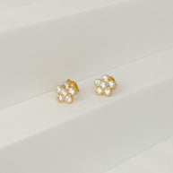 TOPO FLOR CON CIRCONES BLANCOS DM