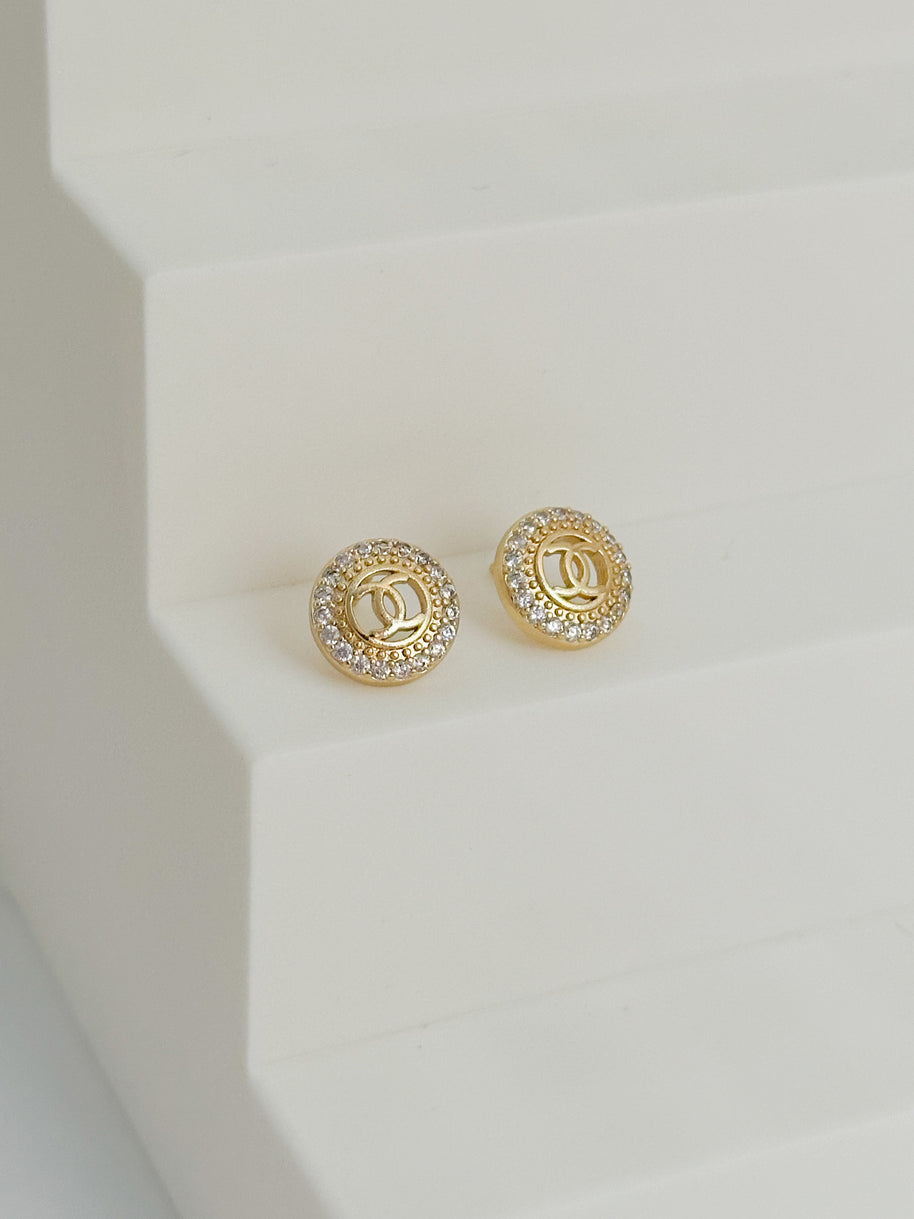 TOPO CIRCULO CIRCON CON CHANEL LISO EN MEDIO DM