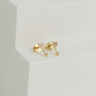 TOPO FLECHA CUPIDO CON CIRCONES BLANCOS DM