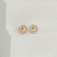 TOPO CIRCULO DOBLE FILA CIRCON BLANCO DM