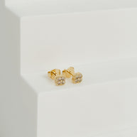 TOPO MINI VAN CLEEF BORDE DIAMANTADO RELLENO CIRCON BLANCO DM